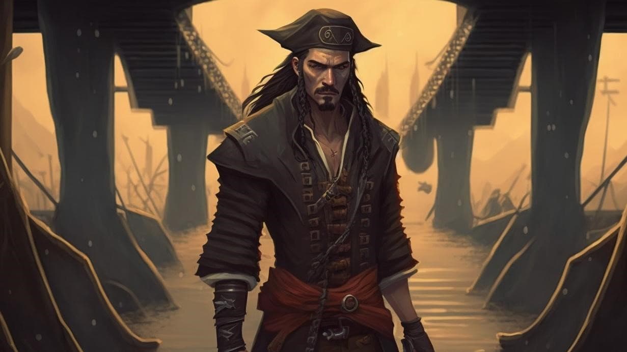male pirate fantasy art