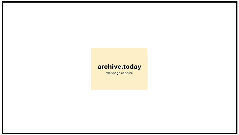 Archive.today Alternatives