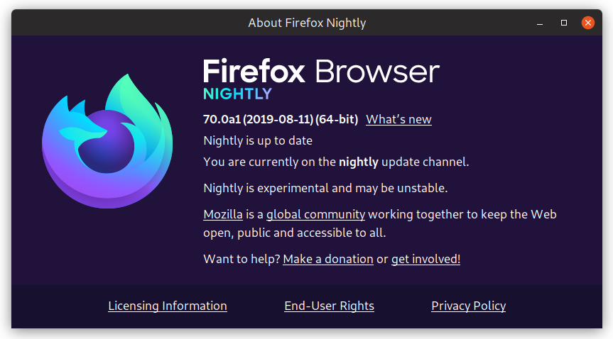 Firefox Nightly Alternatives
