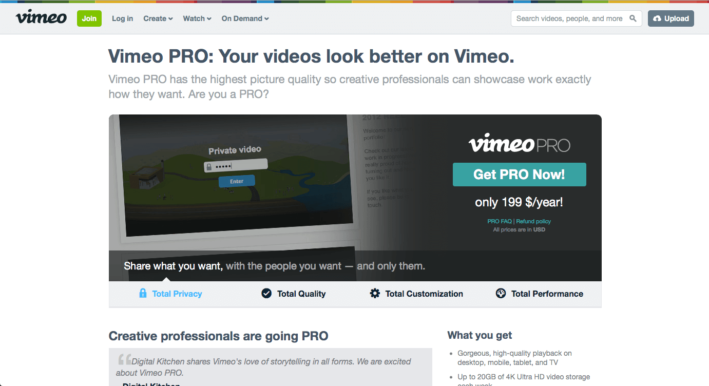 Vimeo Premium Alternatives
