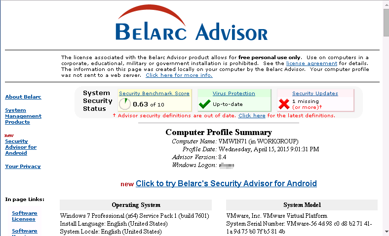 Belarc Advisor Alternatives