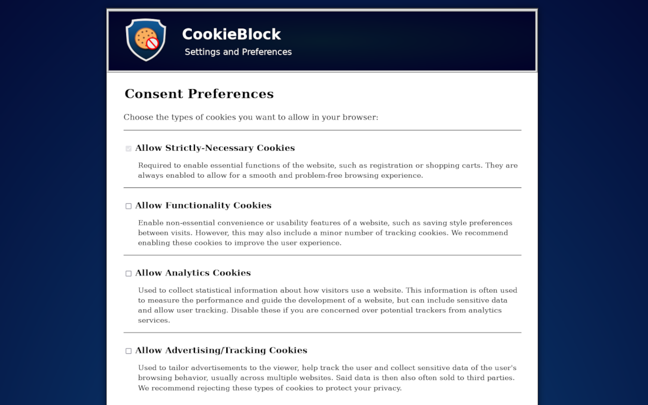 CookieBlock Alternatives
