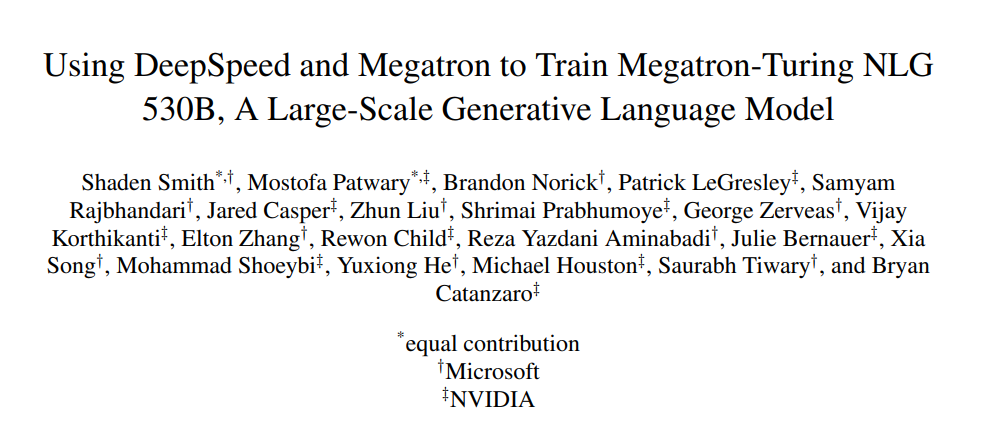 Megatron: Turing NLG Alternatives