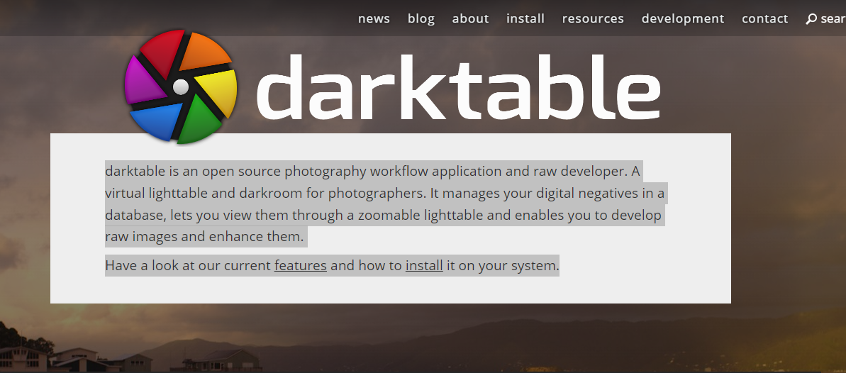 darktable