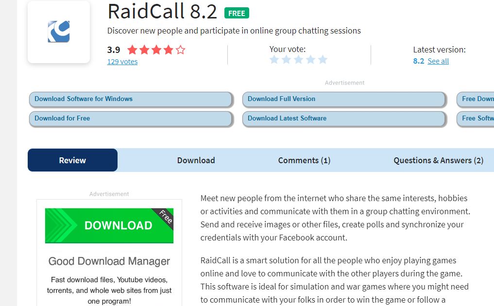 RaidCall Alternatives