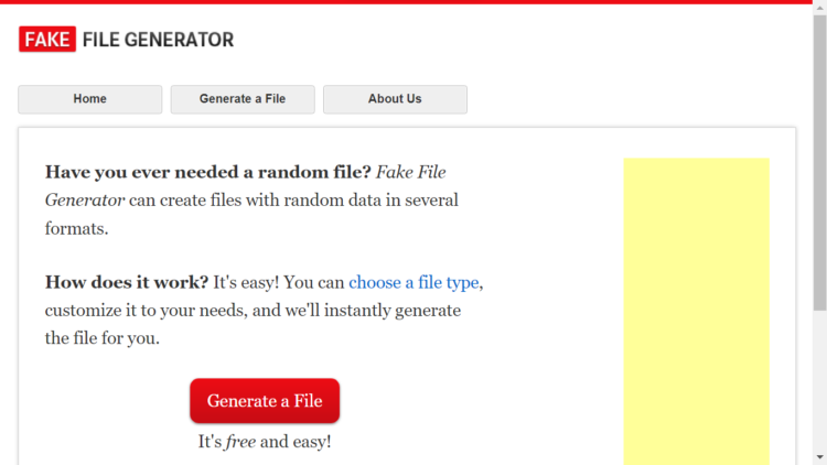 Fake File Generator Alternatives