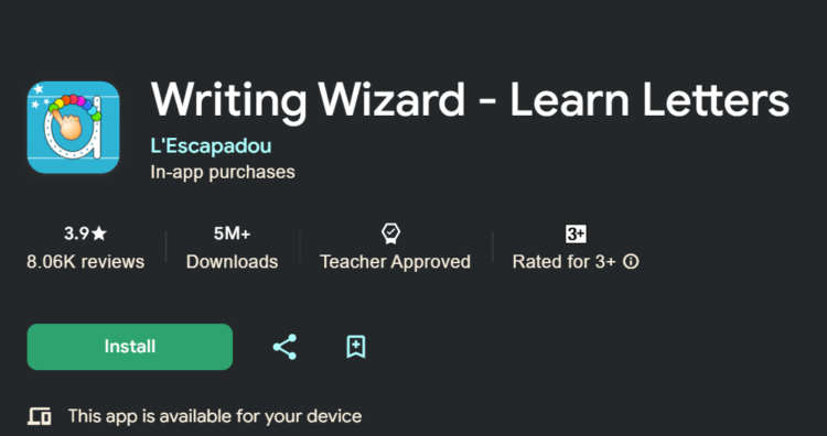 Writing Wizard - Learn Letters