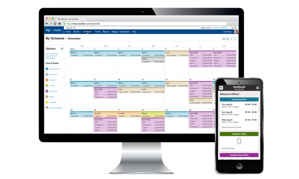 TCP Aladtec Scheduling